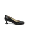 Loewe Petite Black Toy Pumps With A Darling Lacquered Heel In Black
