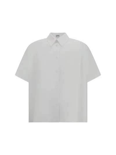 Loewe Women Trapeze Crop Shirt In Gold