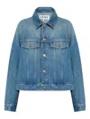 Loewe Trapeze Denim Jacket In Multi