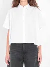 Loewe Short-sleeved Trapeze Shirt In White