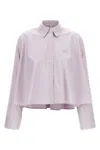Loewe Anagram Embroidered Trapeze Shirt In Pink