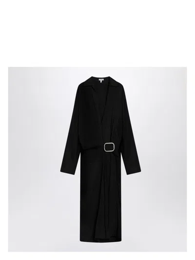 LOEWE WOMEN'S VISCOSE BELTED DRESS