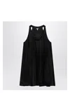 Loewe Mini Abito In Raso Nero Donna In Black