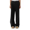 Loewe Straight-leg Wool Trousers In Black