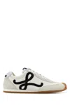 Loewe Women White Canvas And Suede Ballet Runner 2.0 Sneakers In White