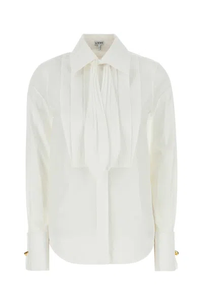 Loewe Women White Poplin Shirt