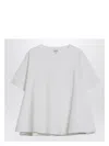 Loewe Women Anagram-embroidered Trapeze T-shirt In Metal