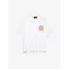 Loewe + Paula's Ibiza Bouclé-appliquéd Cotton-jersey T-shirt In White