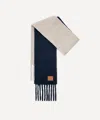 Loewe Alpaca-wool-blend Scarf In Blue