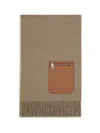 Loewe Women Wool And Cashmere Scarf In Brown