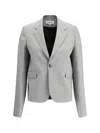 Loewe Classic Single-breasted Blazer In Gray