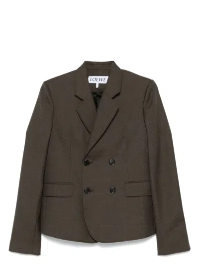 LOEWE WOMEN'S WOOL DOUBLE-BREASTED JACKET
