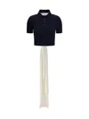 Loewe Women Wool Polo Sweater In Black