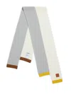 Loewe Asymmetrical Wool Scarf In Gray