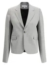 Loewe Giacca In Lana Grigia  Donna In Gray