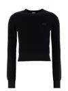Loewe Women Black Wool Sweater In Black