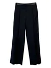 Loewe Women Wool Trousers In Black