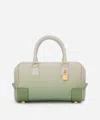 Loewe X Paula's Ibiza Amazona 23 Degrade Leather Cross-body Bag In Rosemary / Light Oat