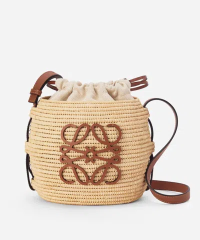 Loewe X Paula's Ibiza Beehive Basket Bag In Natural / Tan