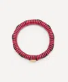 Loewe Women's X Paula's Ibiza Leather And Brass Woven Bangle