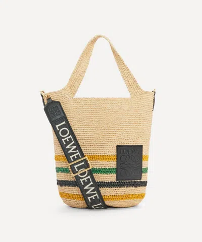 Loewe Women's X Paula's Ibiza Mini Striped Slit Mini Tote Bag