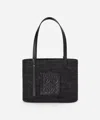 Loewe X Paula's Ibiza Small Square Basket Bag In Black