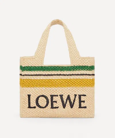 Loewe Women's X Paula's Ibiza Striped Small Font Tote