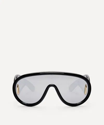 Loewe Womens Black  X Paula's Ibiza G000487x01 Wave Mask Round-frame Acetate Sunglasses