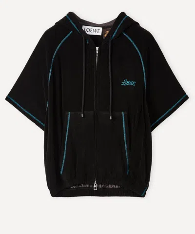 Loewe X Paula's Ibiza Zip-up Hoodie In Black