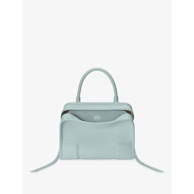 Loewe Womens Amazona 180 Small Leather Handbag Mineral Mist