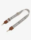 Loewe Womens  Anagram Logo-print Cotton-blend Bag Strap In Natural/tan