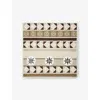 Loewe Anagram Compass Silk Twill Scarf In Beige/multicolor