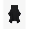 Loewe Womens  Abstract Symmetrical Woven Midi Skirt In Black