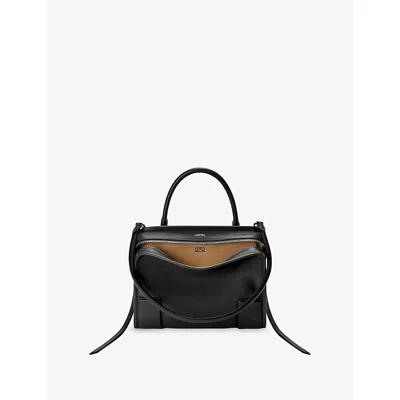 Loewe Womens Black Amazona 180 Medium Leather Top-handle Bag