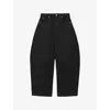 Loewe Womens  Barrel-leg Relaxed Denim Jeans In Black