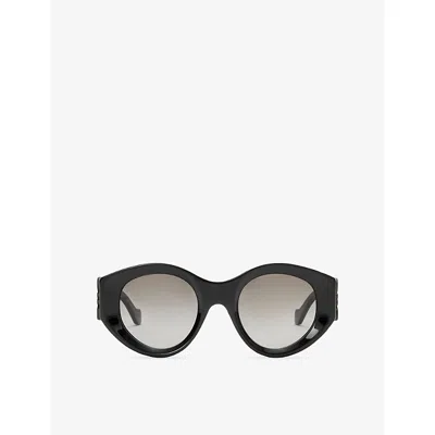 Loewe Womens Black Black Butterfly-frame Acetate Sunglasses