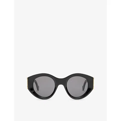 Loewe Womens Black Butterfly-frame Acetate Sunglasses