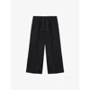 Loewe Womens Black Cropped Wide-leg Fluid Woven Trousers Xs
