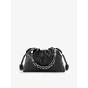 Loewe Womens Black Flamenco Large Leather Shoulder Bag
