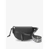 Loewe Womens Black Gate Dual Mini Leather Cross-body Bag In Black