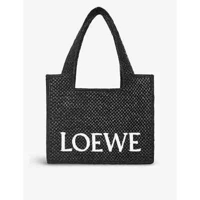 Loewe Women's Medium Font Tote Bag In Black