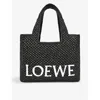Loewe Women's Small Logo Font Tote Bag In Black
