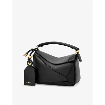 Loewe Womens Black Mini Puzzle Leather Bag