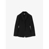 Loewe Wool Blend Blazer Notch Lapel Single Breasted In Black