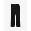 Loewe Womens Black Pleated Belated Wool Trousers In Black