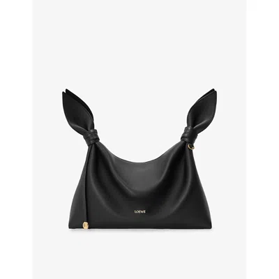 Loewe Womens Black Scarf Medium Leather Clutch Bag