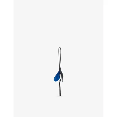 Loewe Womens Black Shell Charm Key Chain In Gray