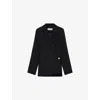 Loewe Womens Black Tailored Woven Jacket In Black
