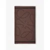 Loewe Anagram Cotton Pareo Scarf In Black/brown