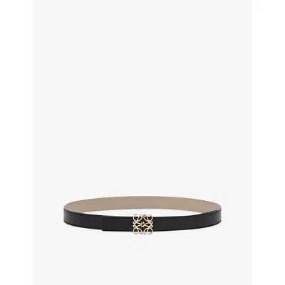 Loewe Anagram Reversible Belt In Black